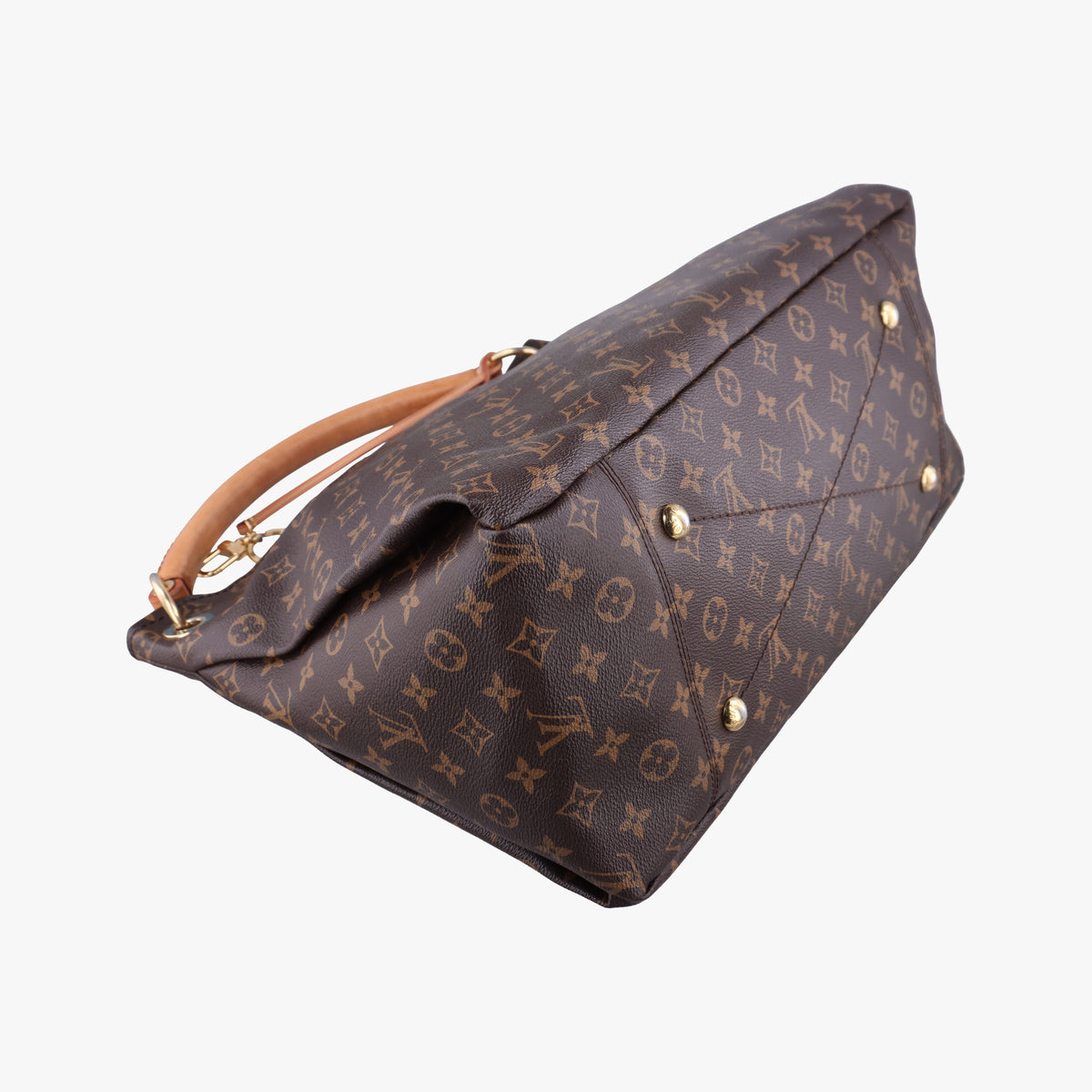 Pre-owned Louis Vuitton ARTSY MM BROWN Monogram Canvas M40249 handbag | stylenewstar