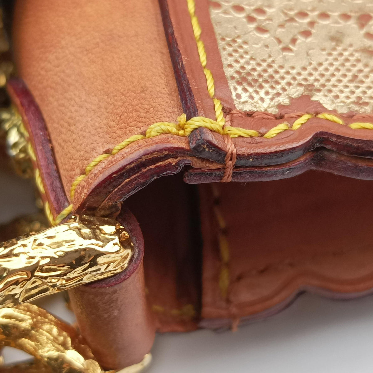 Pre-owned Louis Vuitton Kirsten Brown Monogram Dentelle Kirsten M95403 shoulderbag | stylenewstar