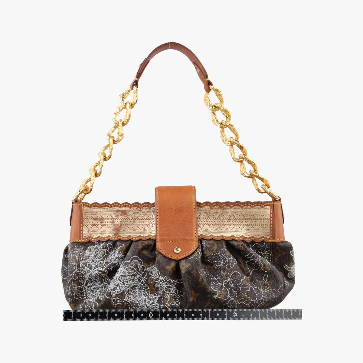 Pre-owned Louis Vuitton Kirsten Brown Monogram Dentelle Kirsten M95403 shoulderbag | stylenewstar