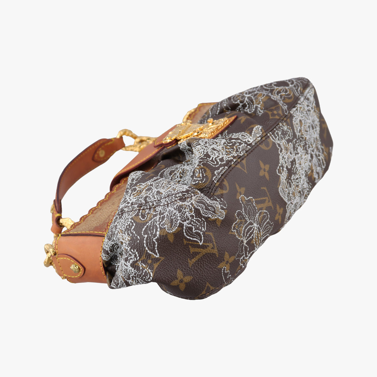 Pre-owned Louis Vuitton Kirsten Brown Monogram Dentelle Kirsten M95403 shoulderbag | stylenewstar