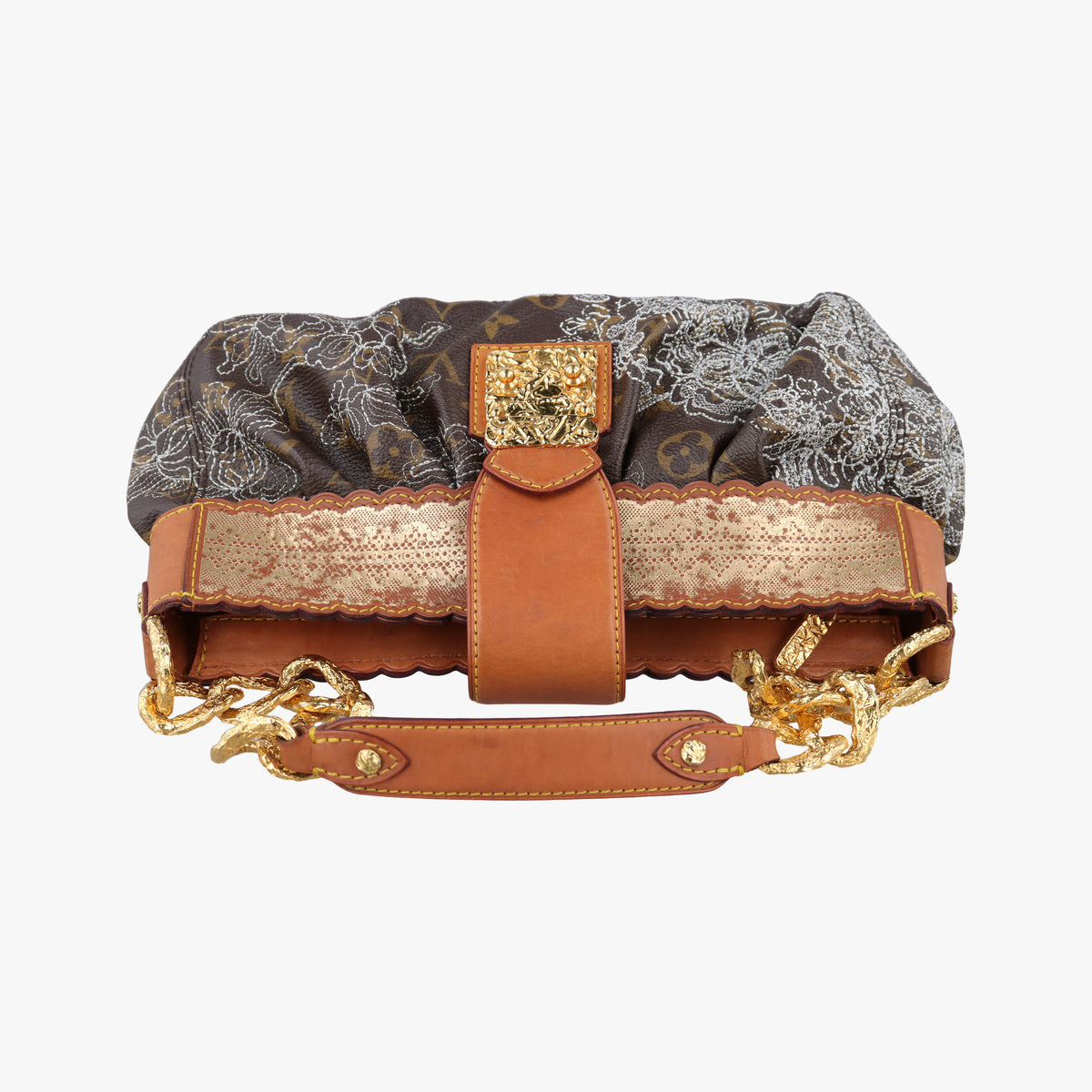 Pre-owned Louis Vuitton Kirsten Brown Monogram Dentelle Kirsten M95403 shoulderbag | stylenewstar