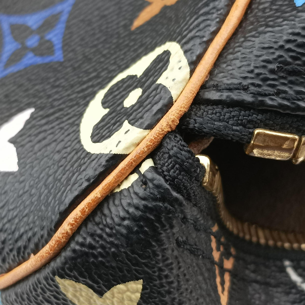 Secondhand Louis Vuitton Keepall 45 noir Monogram Multicolor M92640 handbag | stylenewstar