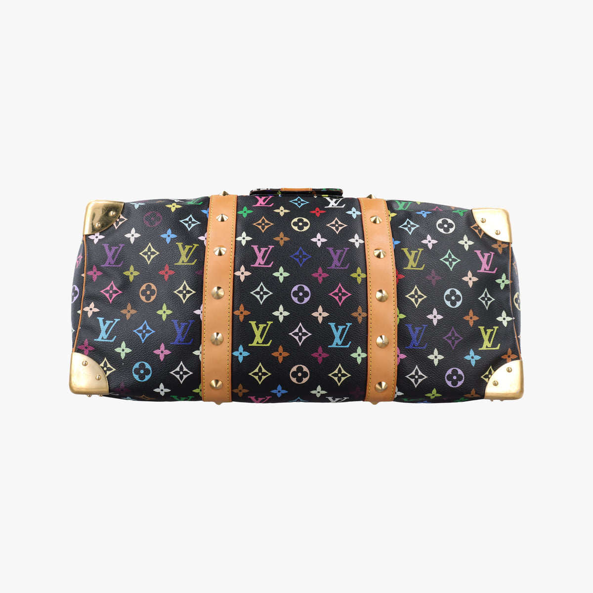 Secondhand Louis Vuitton Keepall 45 noir Monogram Multicolor M92640 handbag | stylenewstar