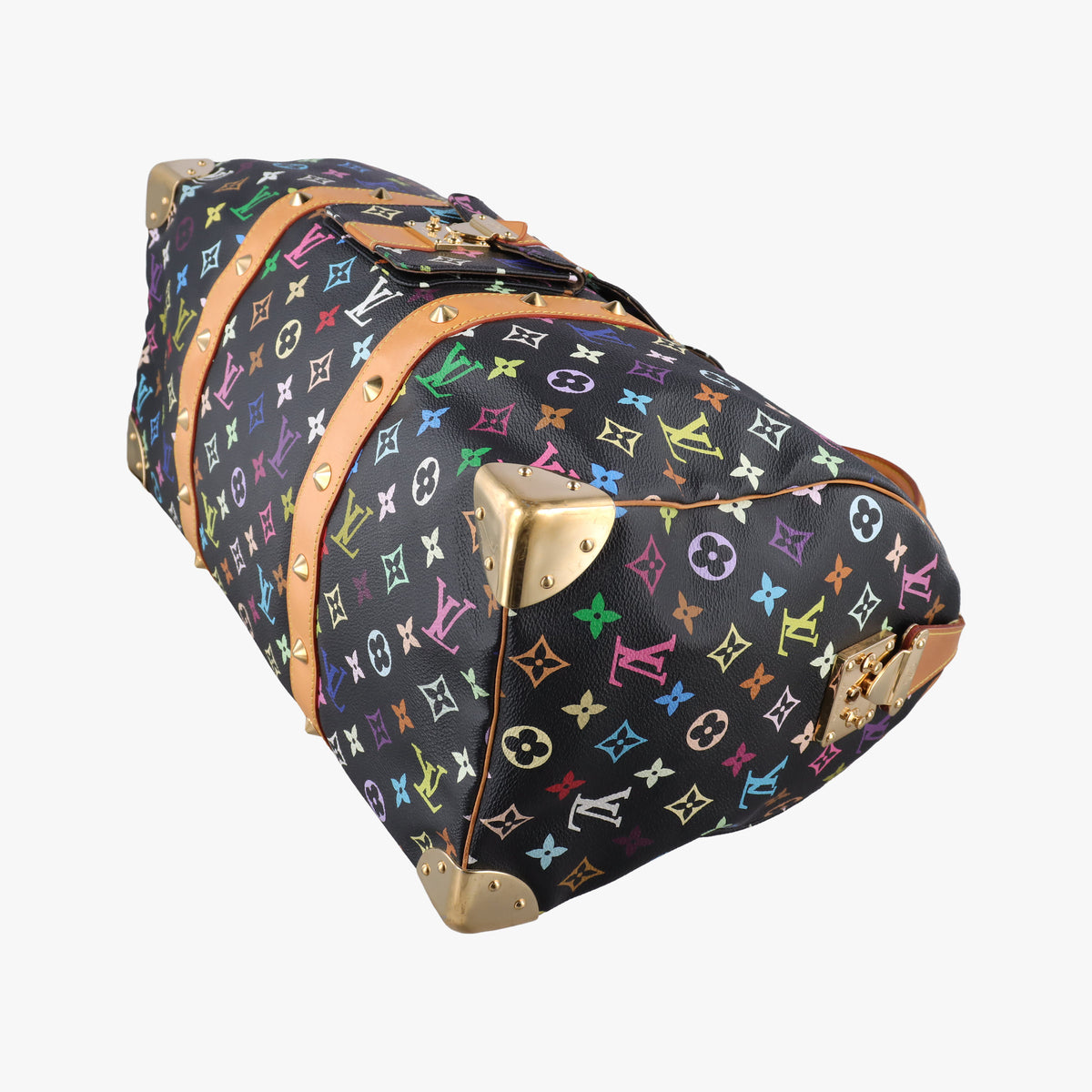 Secondhand Louis Vuitton Keepall 45 noir Monogram Multicolor M92640 handbag | stylenewstar