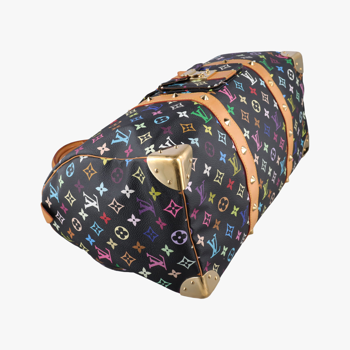 Secondhand Louis Vuitton Keepall 45 noir Monogram Multicolor M92640 handbag | stylenewstar
