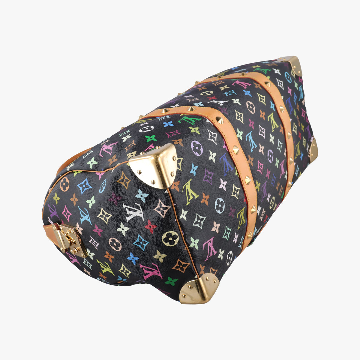 Secondhand Louis Vuitton Keepall 45 noir Monogram Multicolor M92640 handbag | stylenewstar
