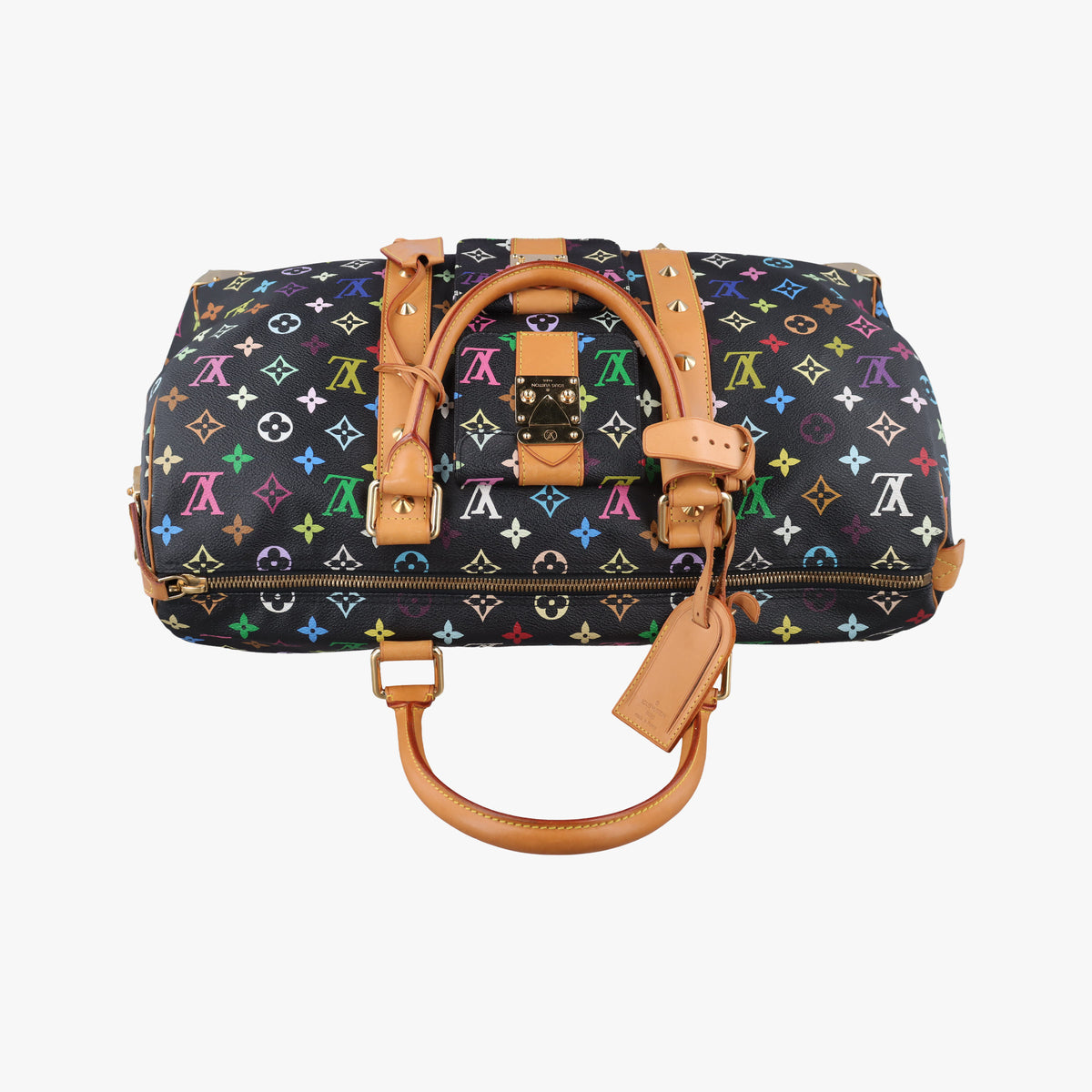 Secondhand Louis Vuitton Keepall 45 noir Monogram Multicolor M92640 handbag | stylenewstar