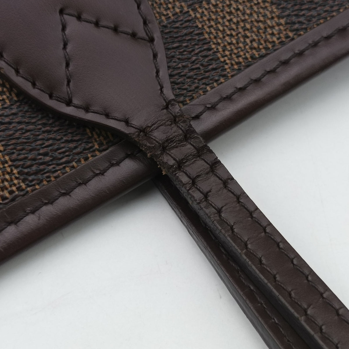 Pre-owned Louis Vuitton NEVERFULL　GM EBENE Damier　Canvas N51106 handbag | stylenewstar