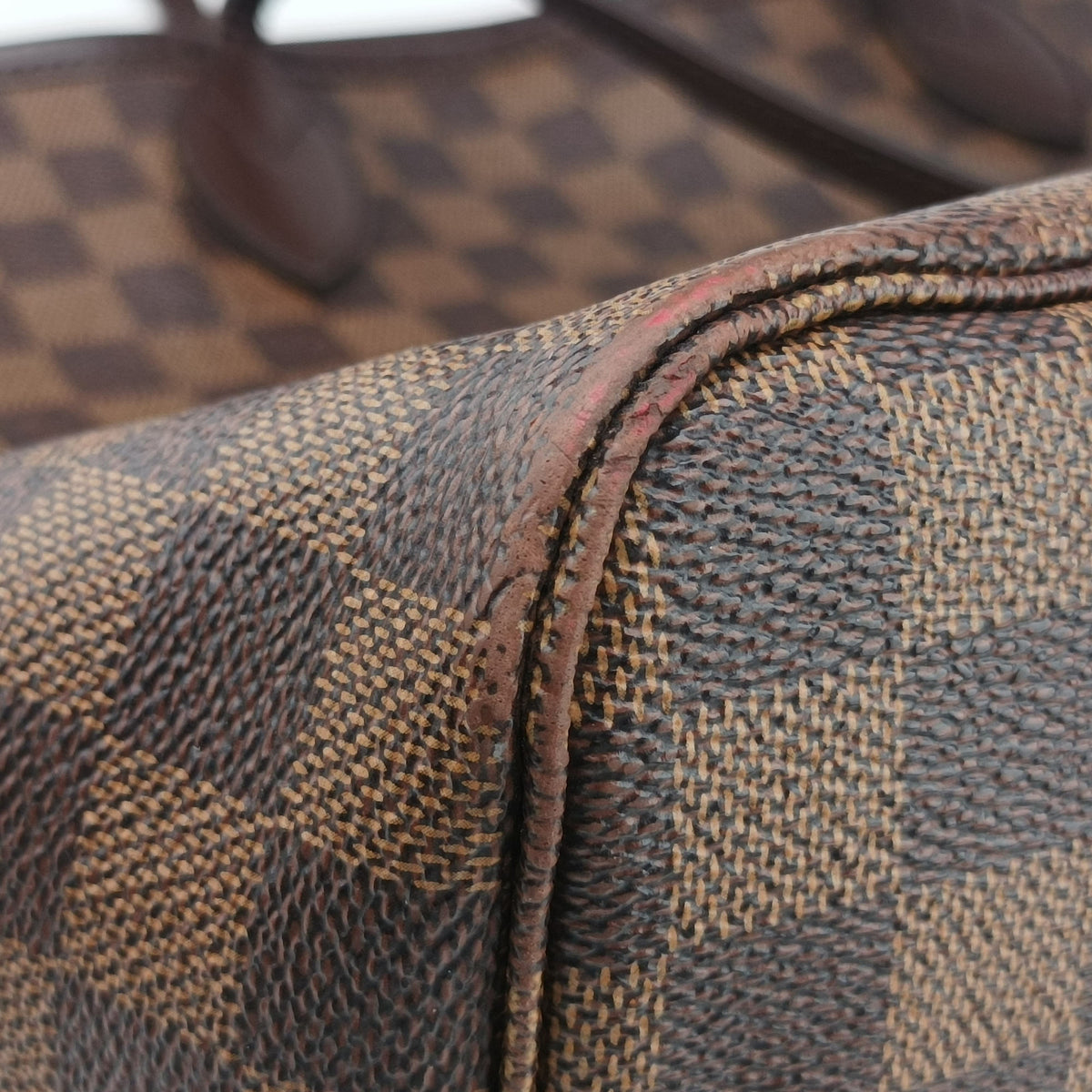 Pre-owned Louis Vuitton NEVERFULL　GM EBENE Damier　Canvas N51106 handbag | stylenewstar
