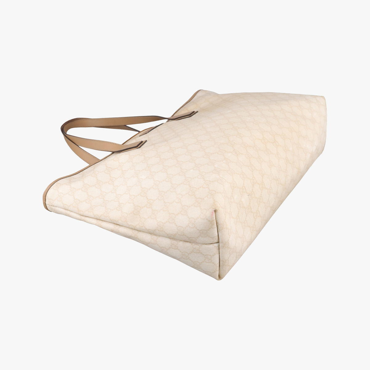 Pre-owned Gucci Guccissima GG Imprime Beige PVC coated canvas 211120 handbag | stylenewstar