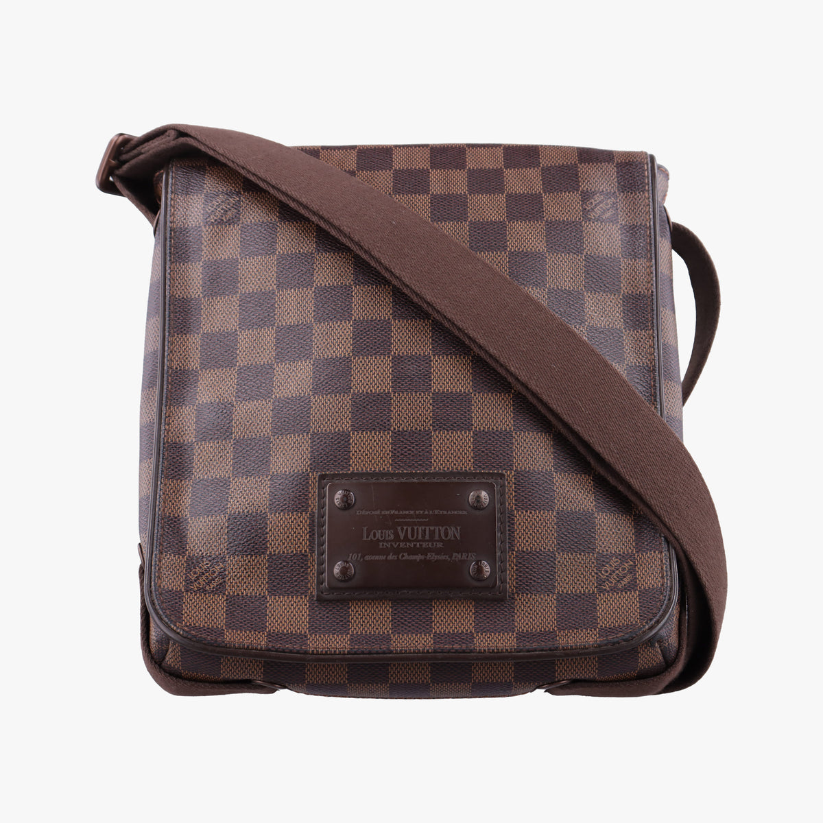 Pre-owned Louis Vuitton BROOKLYN PM EBENE Damier Canvas N51210 shoulderbag | stylenewstar