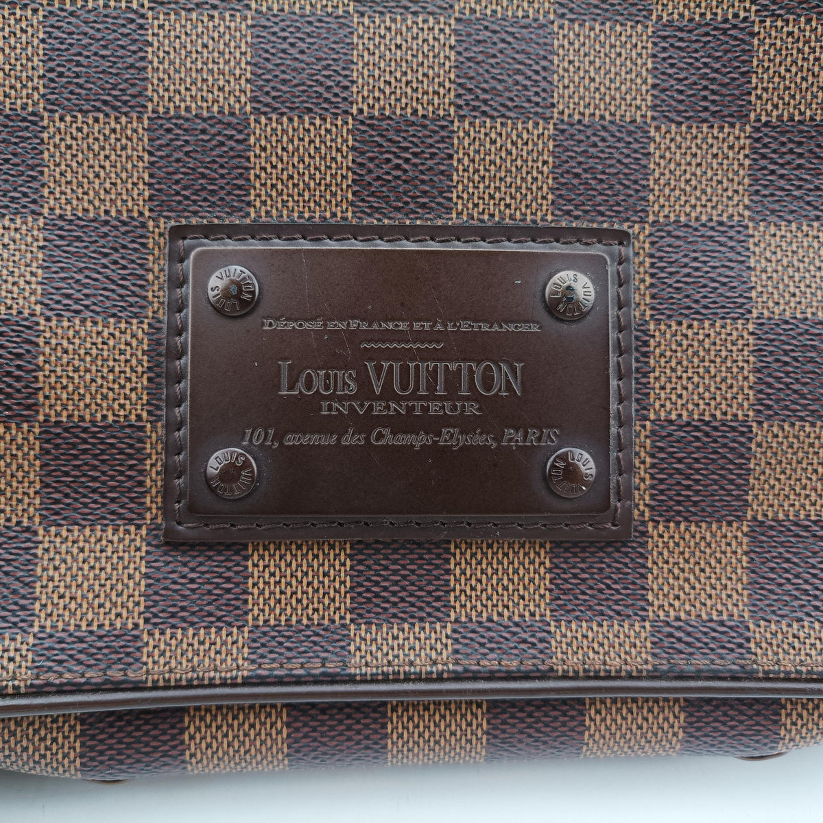 Pre-owned Louis Vuitton BROOKLYN PM EBENE Damier Canvas N51210 shoulderbag | stylenewstar