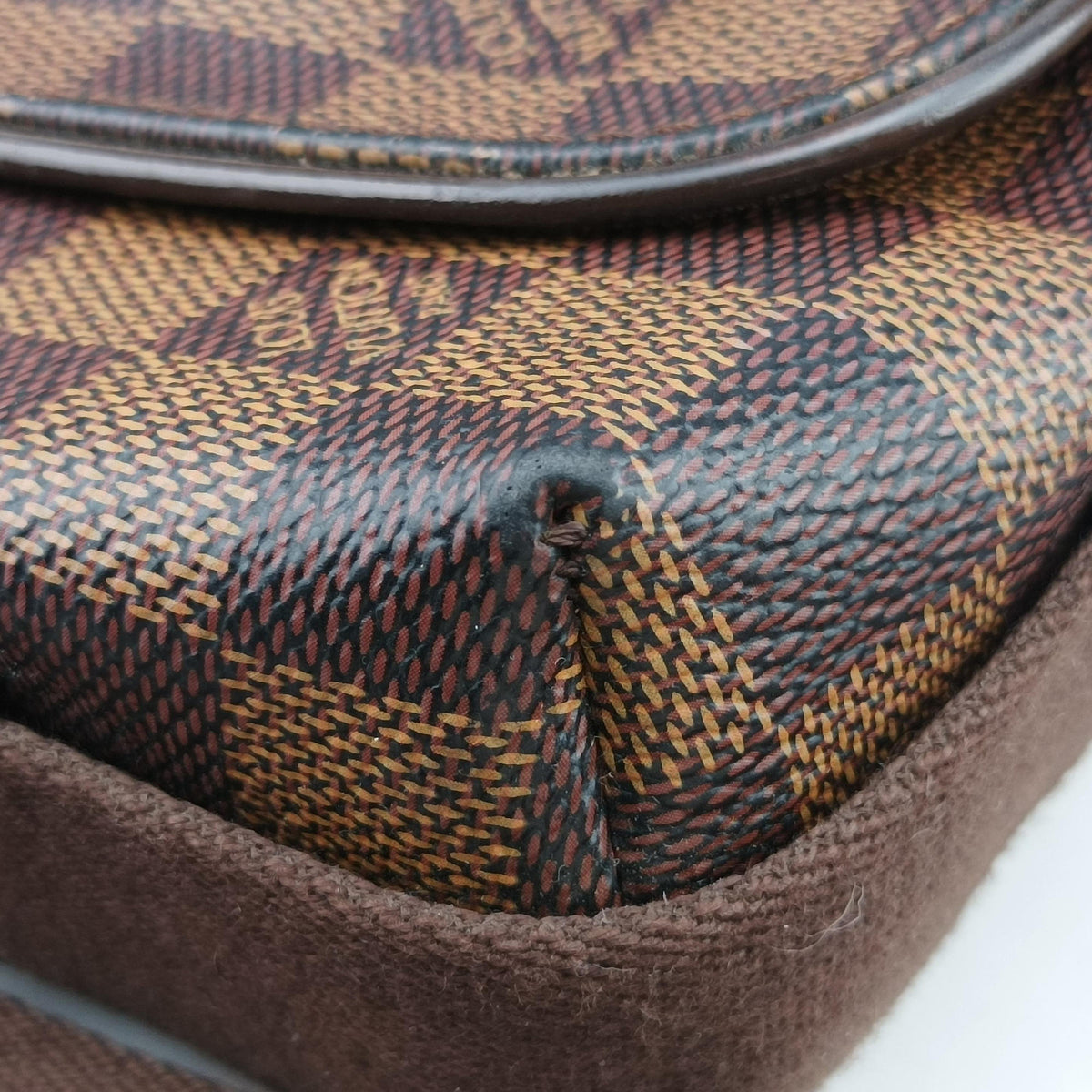 Pre-owned Louis Vuitton BROOKLYN PM EBENE Damier Canvas N51210 shoulderbag | stylenewstar