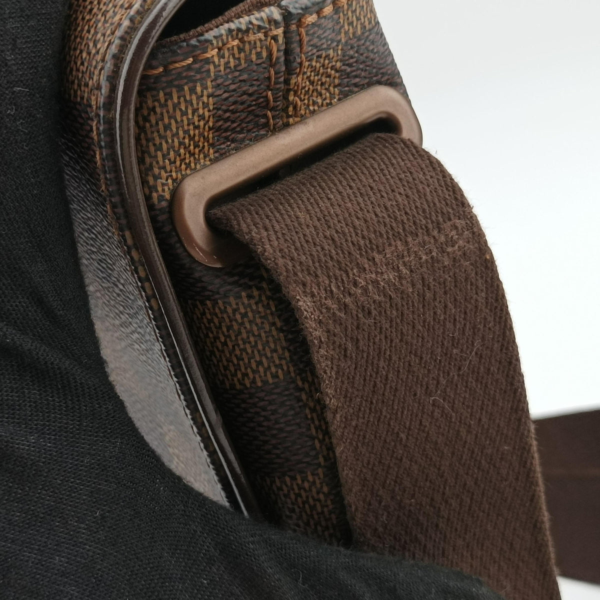 Pre-owned Louis Vuitton BROOKLYN PM EBENE Damier Canvas N51210 shoulderbag | stylenewstar