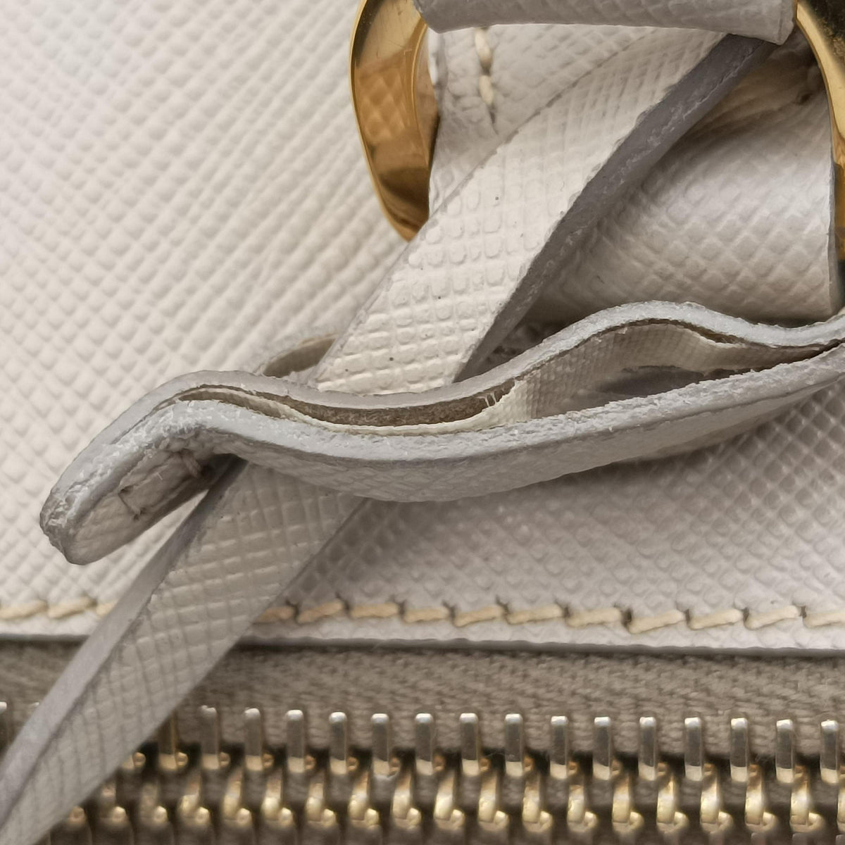 Secondhand Prada Galleria Beige SAFFIANO Leather BN1801 shoulderbag | stylenewstar