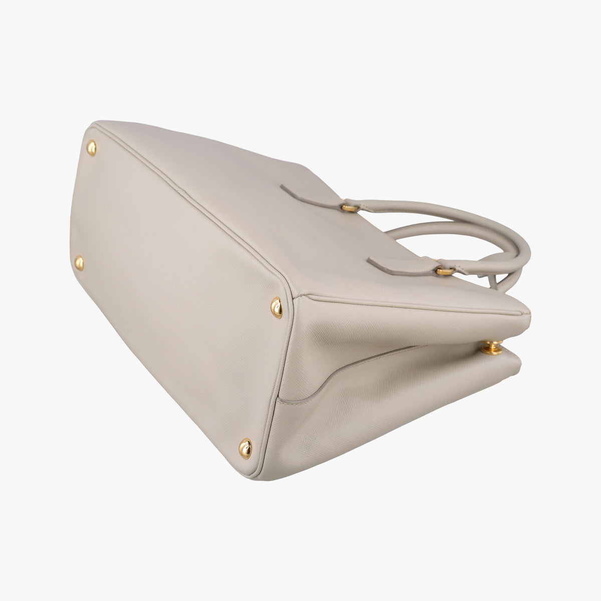 Pre-owned Prada Galleria Beige SAFFIANO Leather BN1801 shoulderbag | stylenewstar