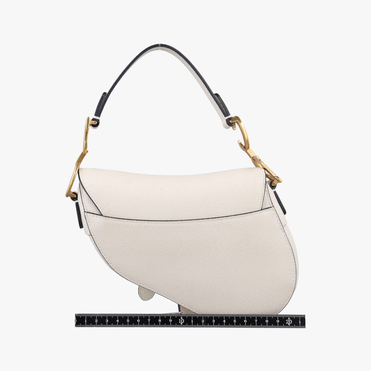 Pre-owned Christian Dior Saddle White Leather  handbag | stylenewstar