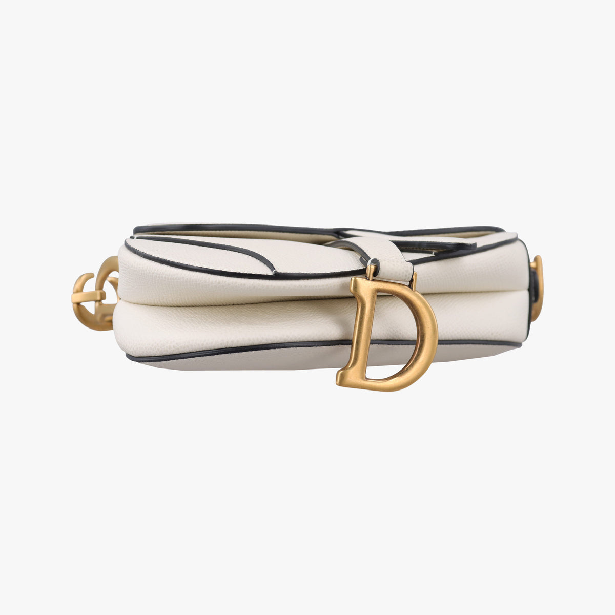 Pre-owned Christian Dior Saddle White Leather  handbag | stylenewstar