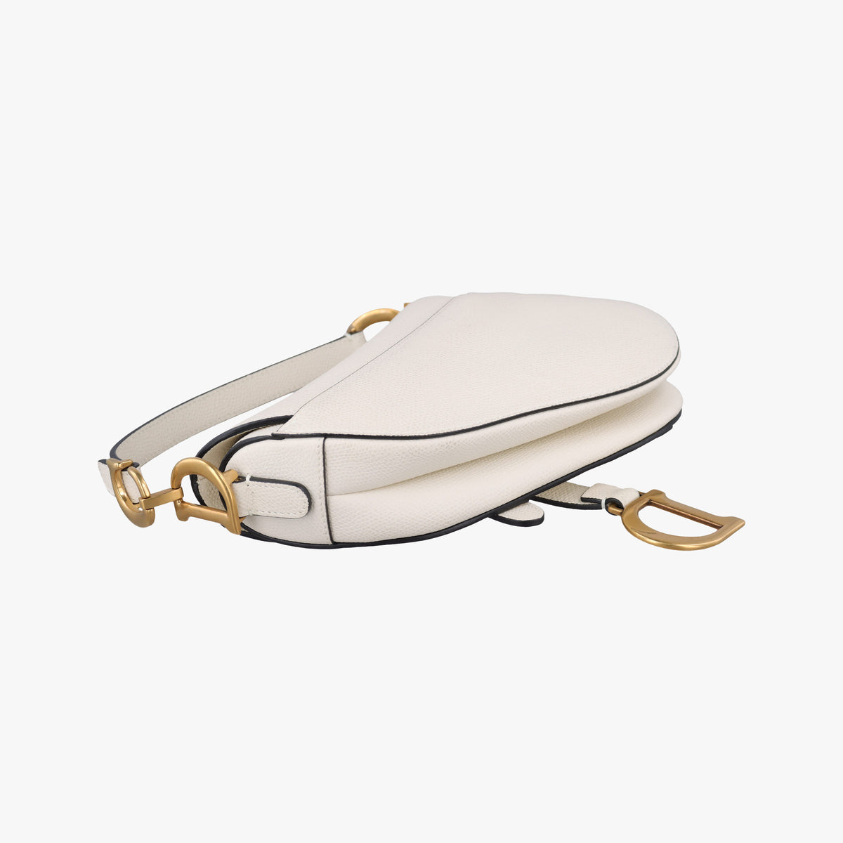 Pre-owned Christian Dior Saddle White Leather  handbag | stylenewstar
