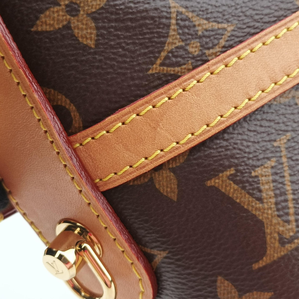 Pre-owned Louis Vuitton DUFFLE brown Monogram Canvas M43587 shoulderbag | stylenewstar