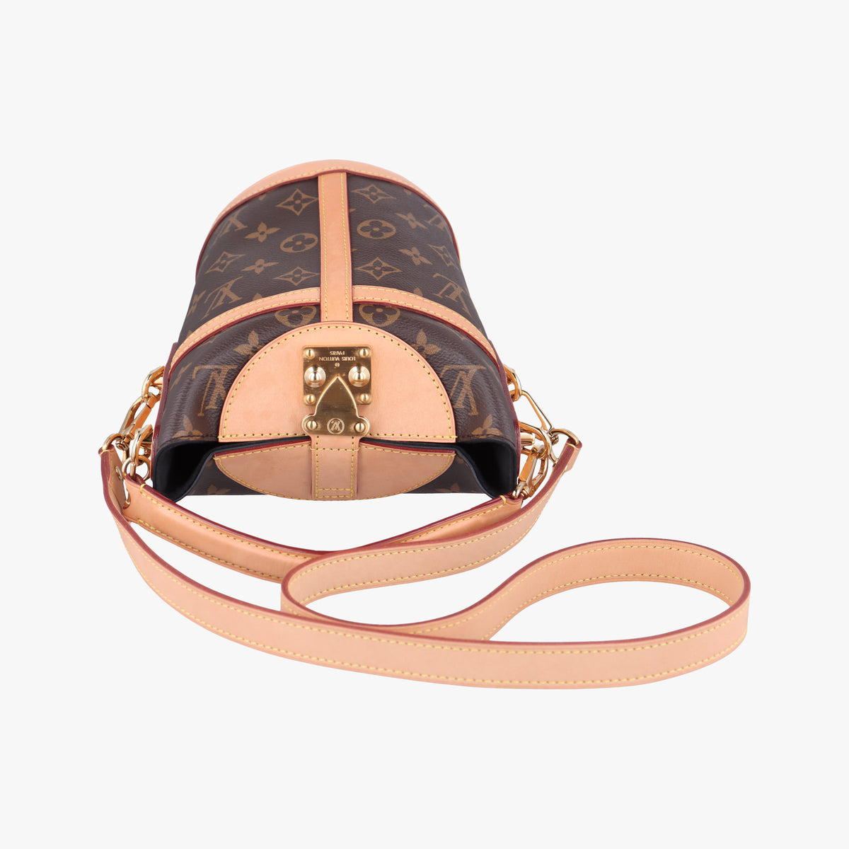 Pre-owned Louis Vuitton DUFFLE brown Monogram Canvas M43587 shoulderbag | stylenewstar