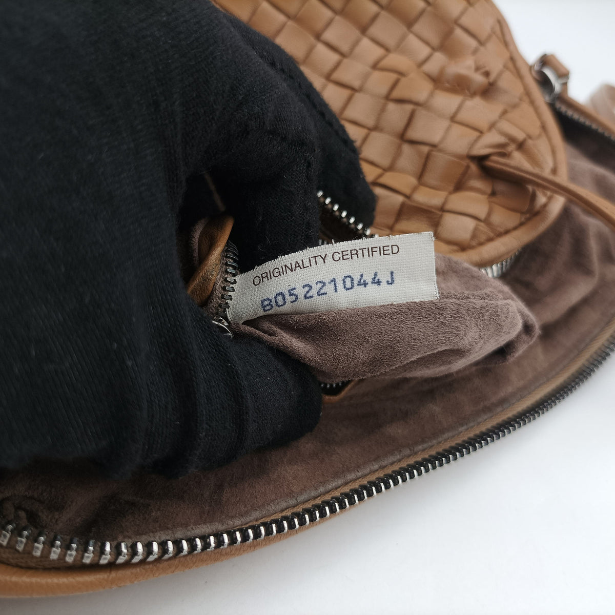 Pre-owned Bottega Veneta Nodini Intrecciato Beige Lambskin  shoulderbag | stylenewstar