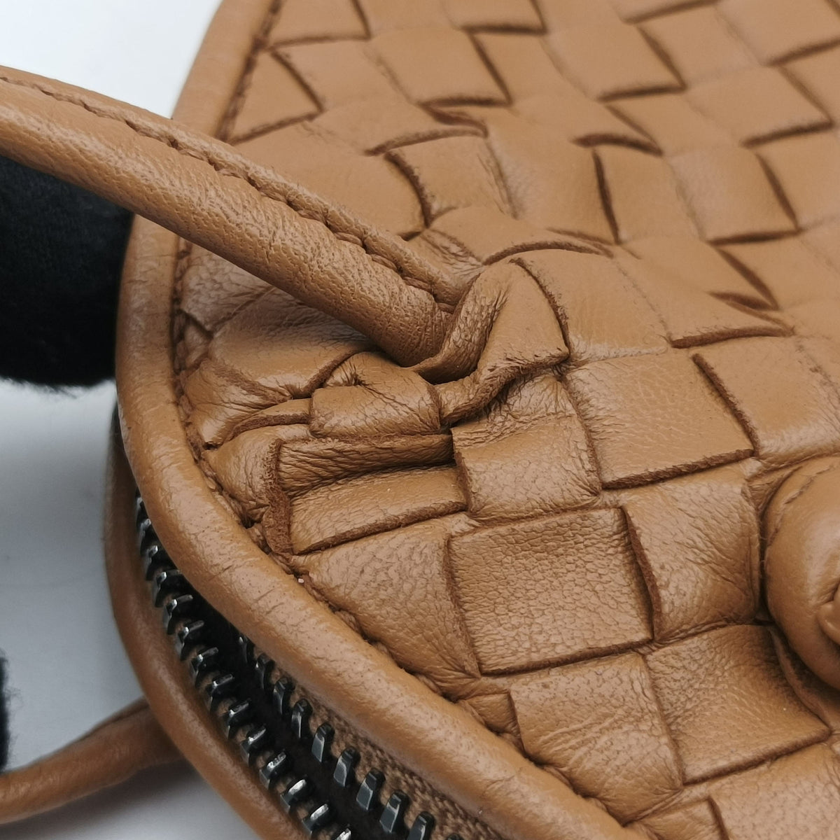 Vintage Bottega Veneta Nodini Intrecciato Beige Lambskin  shoulderbag | stylenewstar