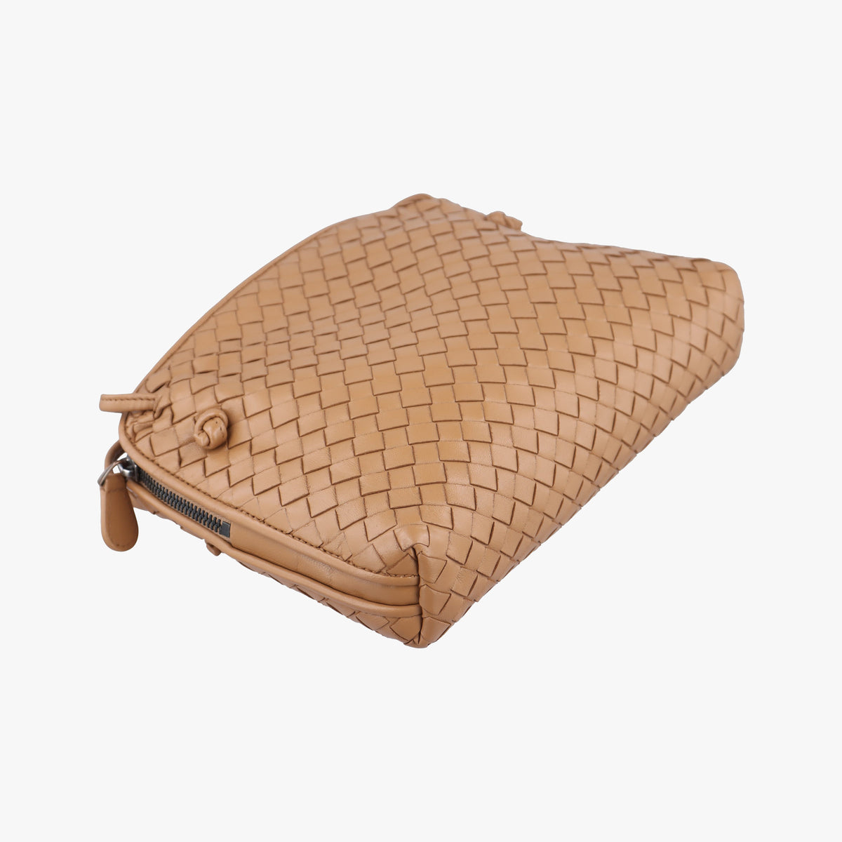 Vintage Bottega Veneta Nodini Intrecciato Beige Lambskin  shoulderbag | stylenewstar