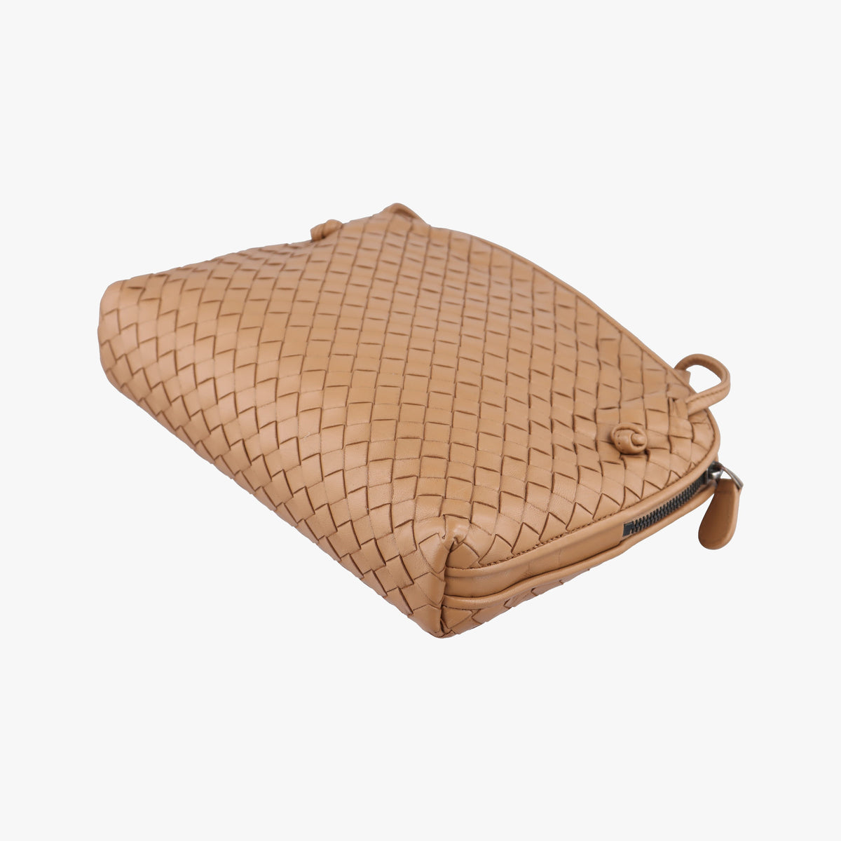 Vintage Bottega Veneta Nodini Intrecciato Beige Lambskin  shoulderbag | stylenewstar