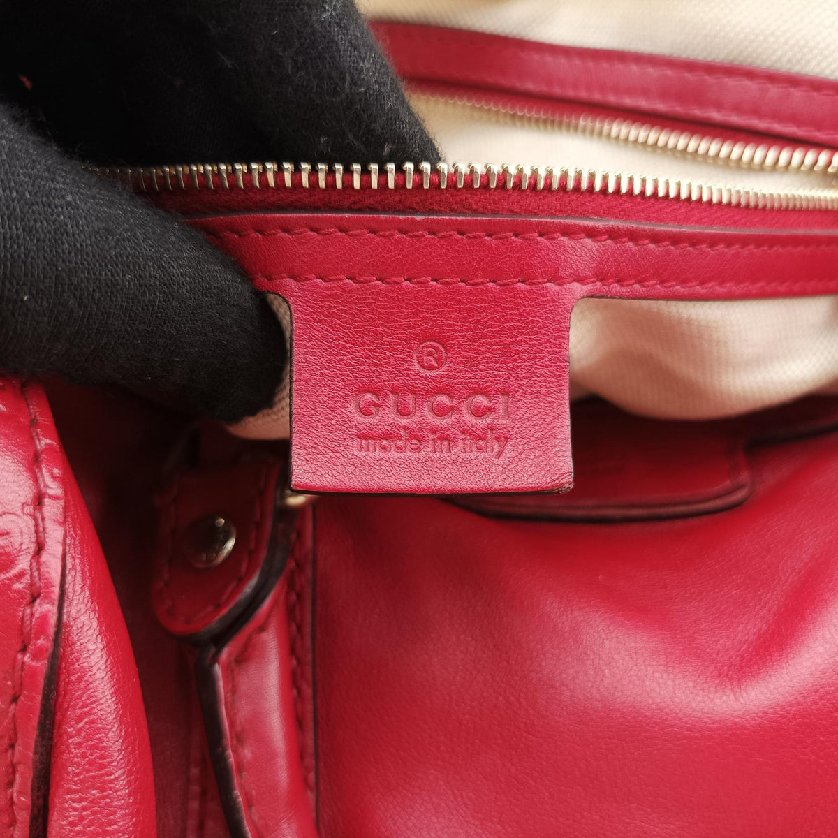 Vintage Gucci Sherry Line Red Leather 247205 shoulderbag | stylenewstar