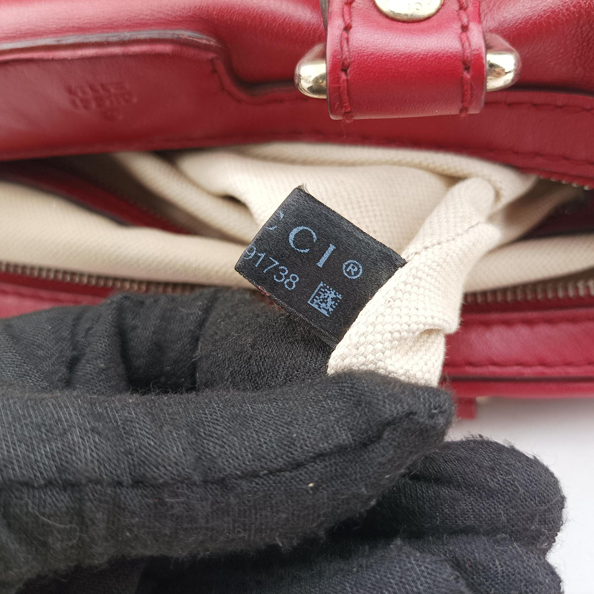 Vintage Gucci Sherry Line Red Leather 247205 shoulderbag | stylenewstar