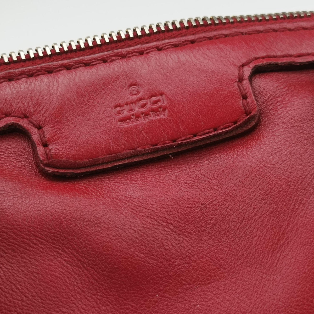Vintage Gucci Sherry Line Red Leather 247205 shoulderbag | stylenewstar