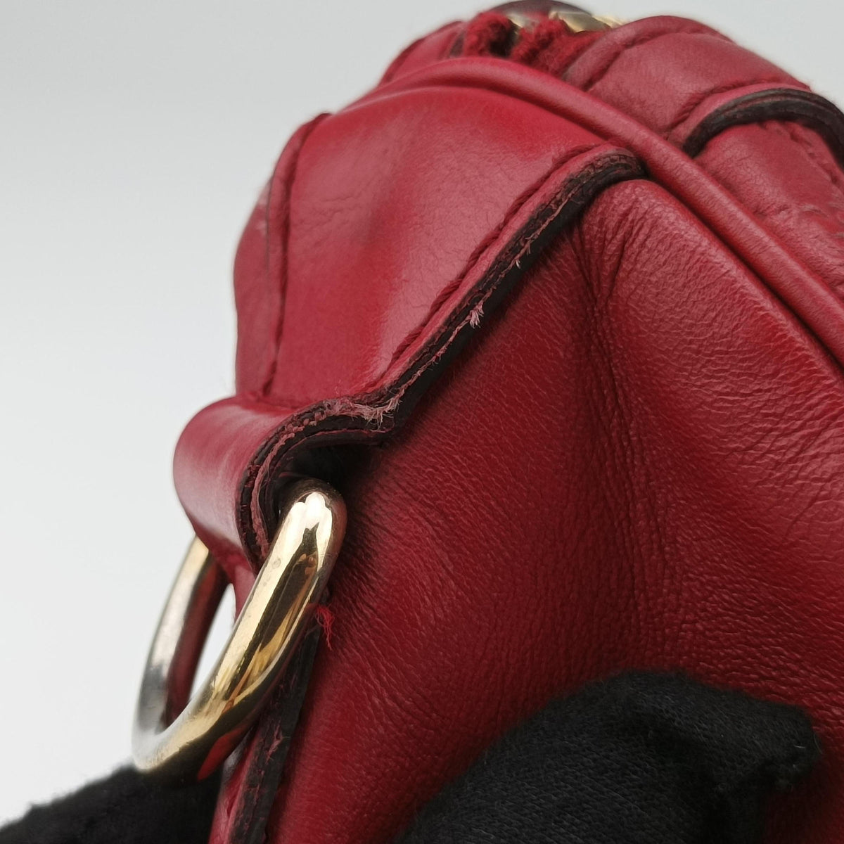Vintage Gucci Sherry Line Red Leather 247205 shoulderbag | stylenewstar