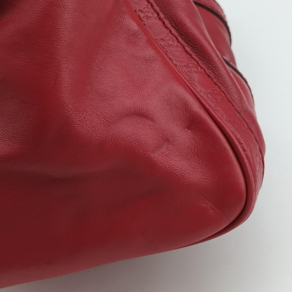Vintage Gucci Sherry Line Red Leather 247205 shoulderbag | stylenewstar