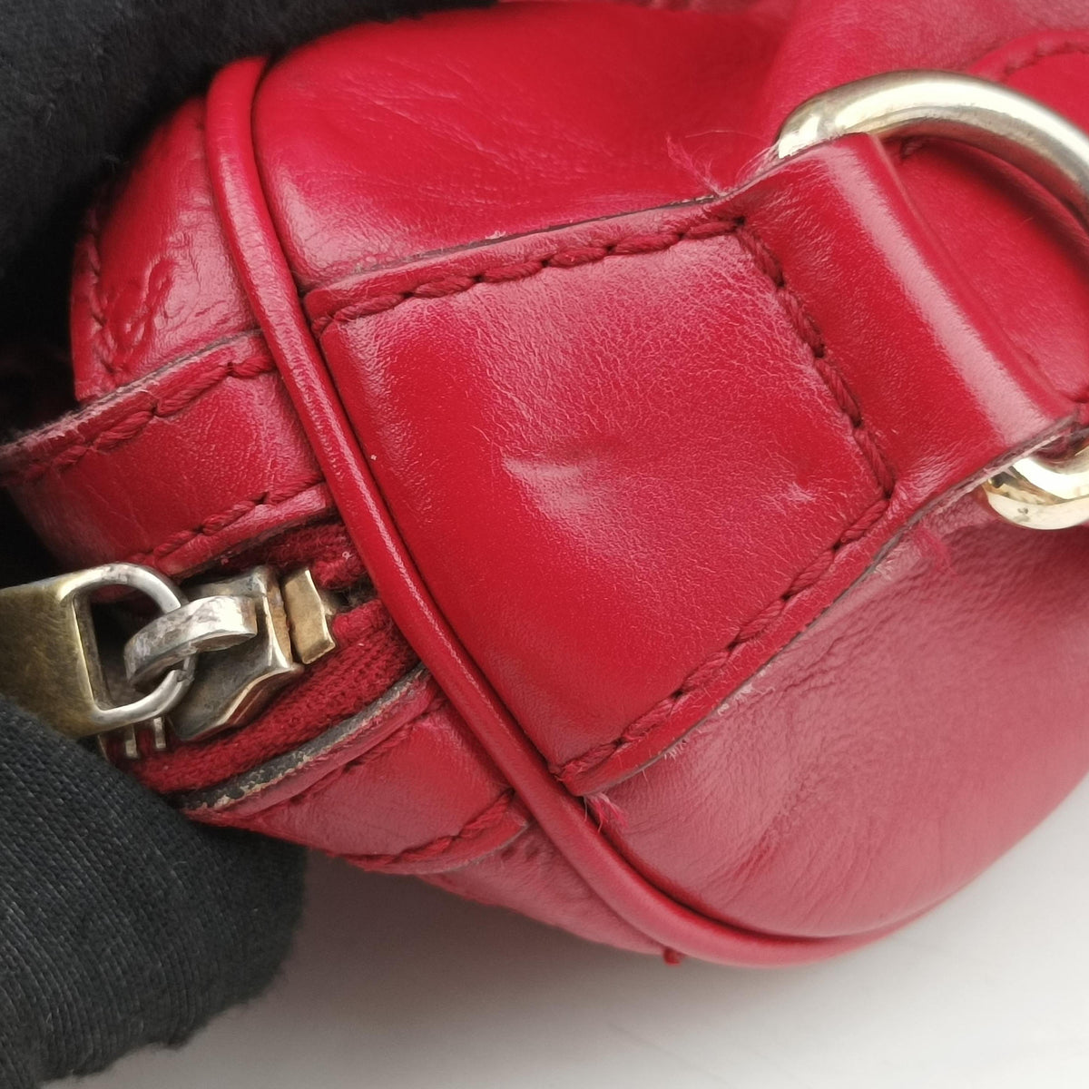Vintage Gucci Sherry Line Red Leather 247205 shoulderbag | stylenewstar