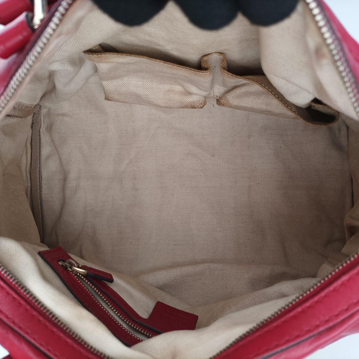Vintage Gucci Sherry Line Red Leather 247205 shoulderbag | stylenewstar