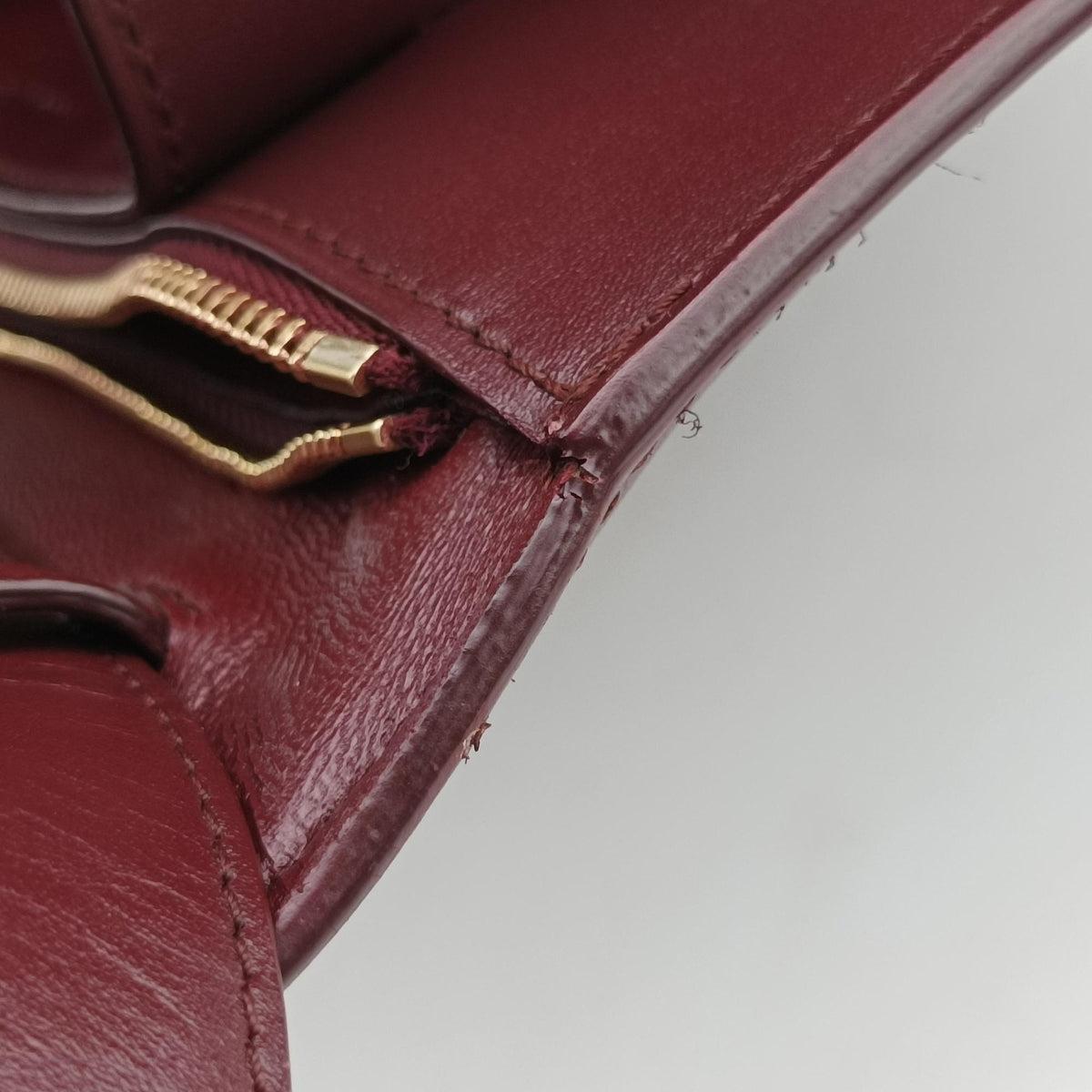 Vintage Celine Classic Box Burgundy Leather  shoulderbag | stylenewstar