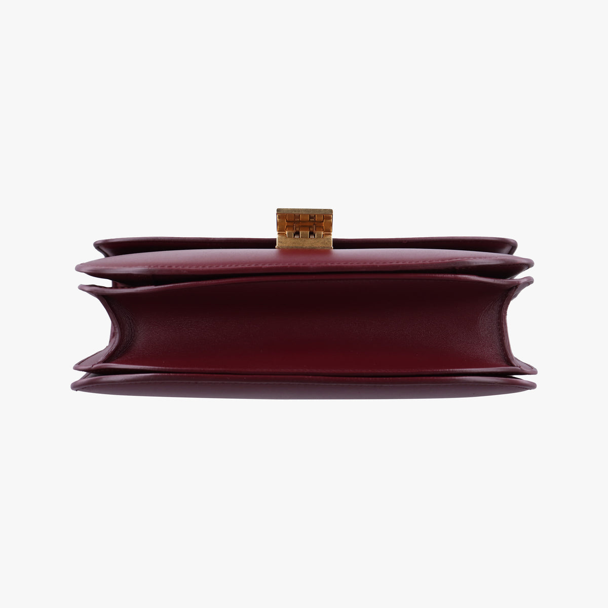 Vintage Celine Classic Box Burgundy Leather  shoulderbag | stylenewstar