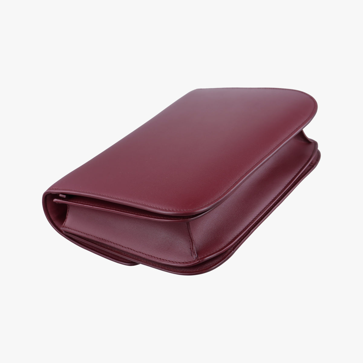 Vintage Celine Classic Box Burgundy Leather  shoulderbag | stylenewstar