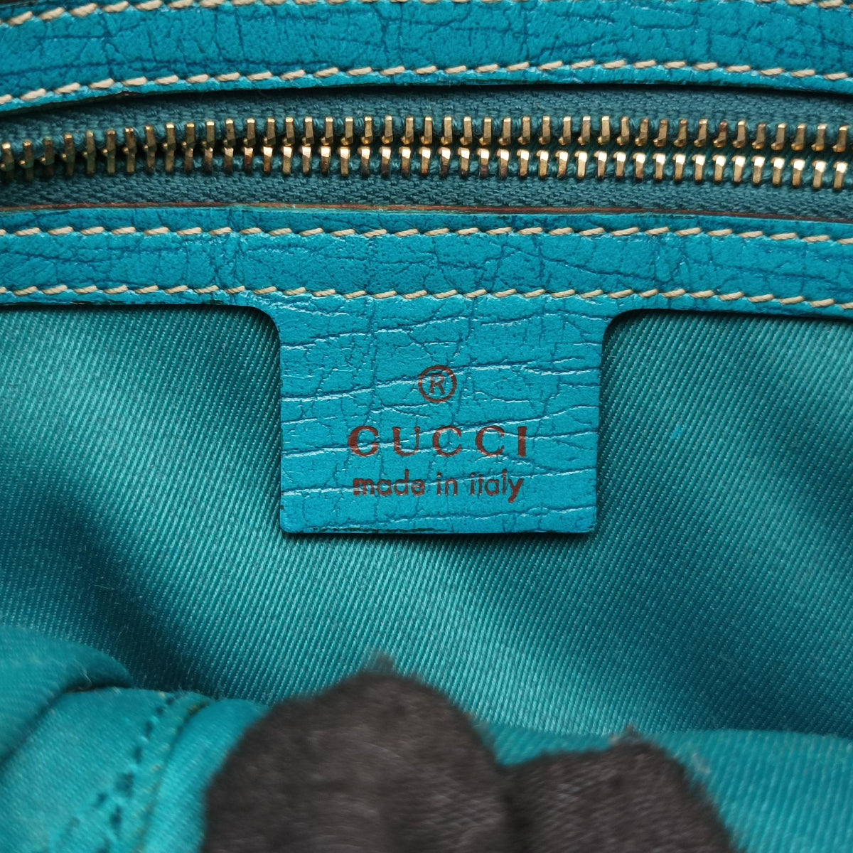 Secondhand Gucci GG Canvas Horsebit Beige×Blue canvas×leather 141506 shoulderbag | stylenewstar