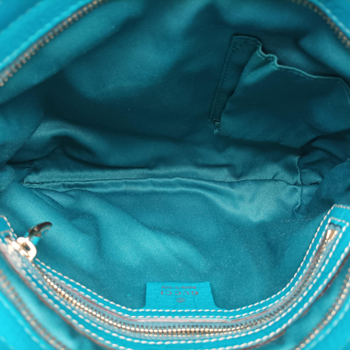 Secondhand Gucci GG Canvas Horsebit Beige×Blue canvas×leather 141506 shoulderbag | stylenewstar
