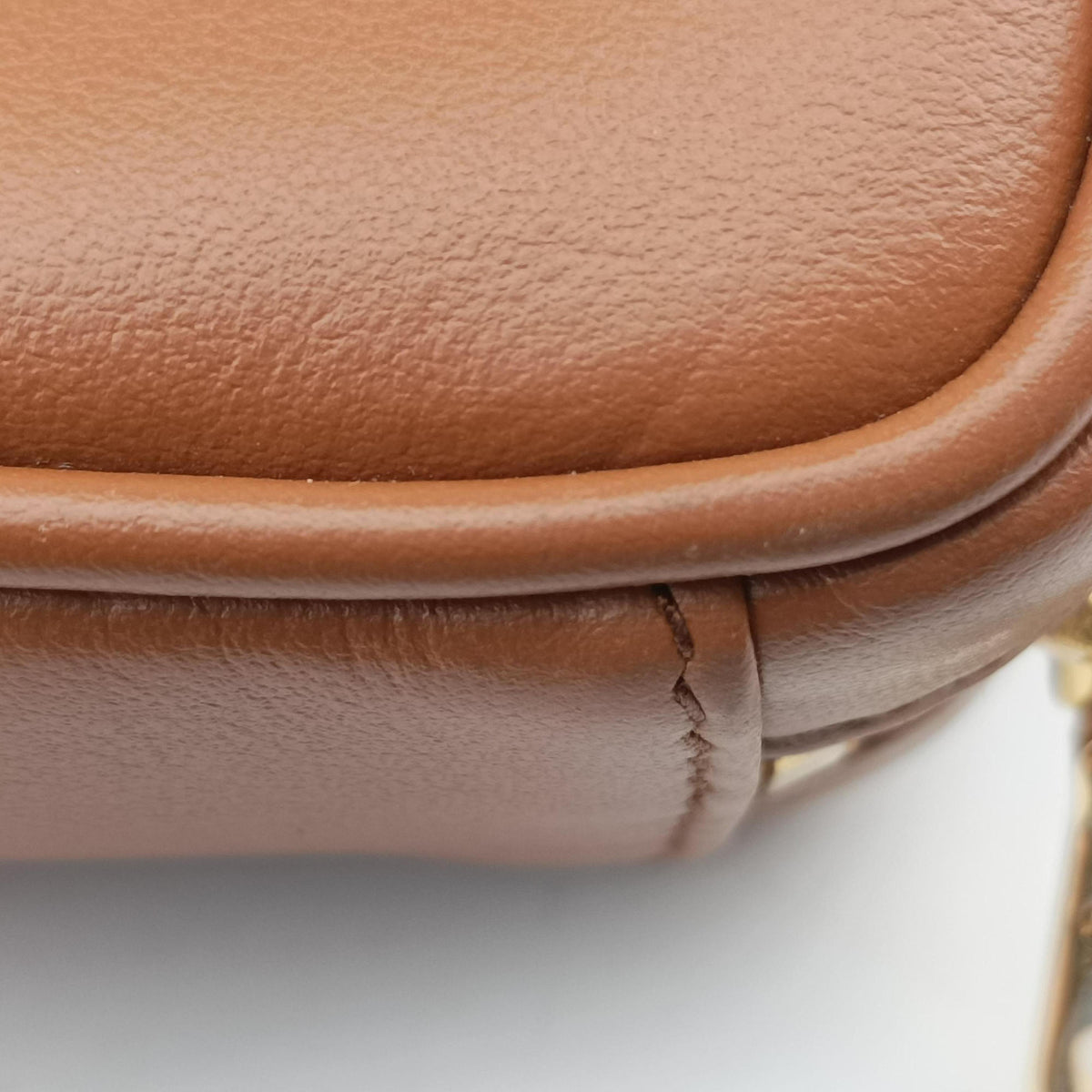 Pre-owned Miu Miu Beau Micro Brown Leather  handbag | stylenewstar