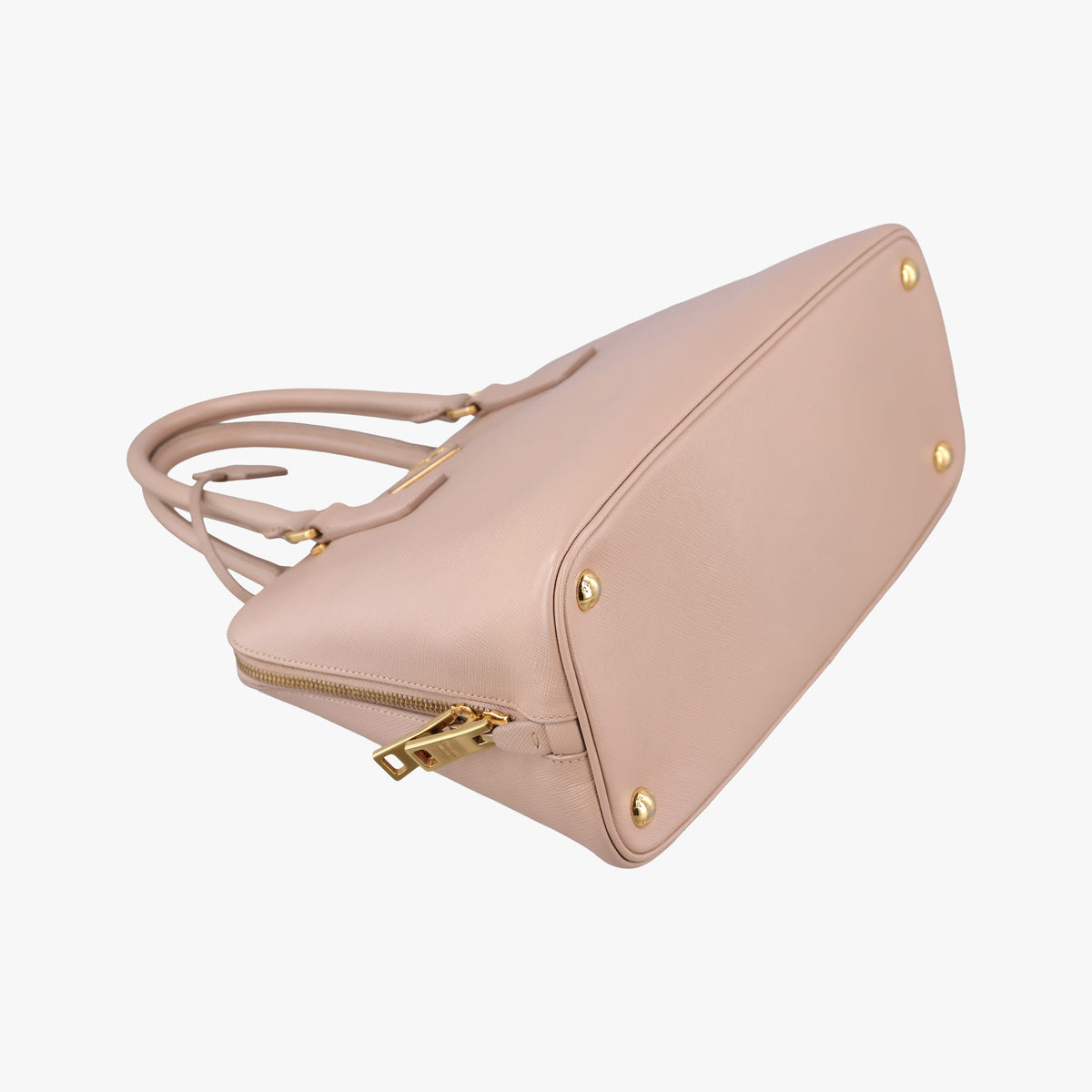 Pre-owned Prada Promenade Pink SAFFIANO patent BL0812 handbag | stylenewstar