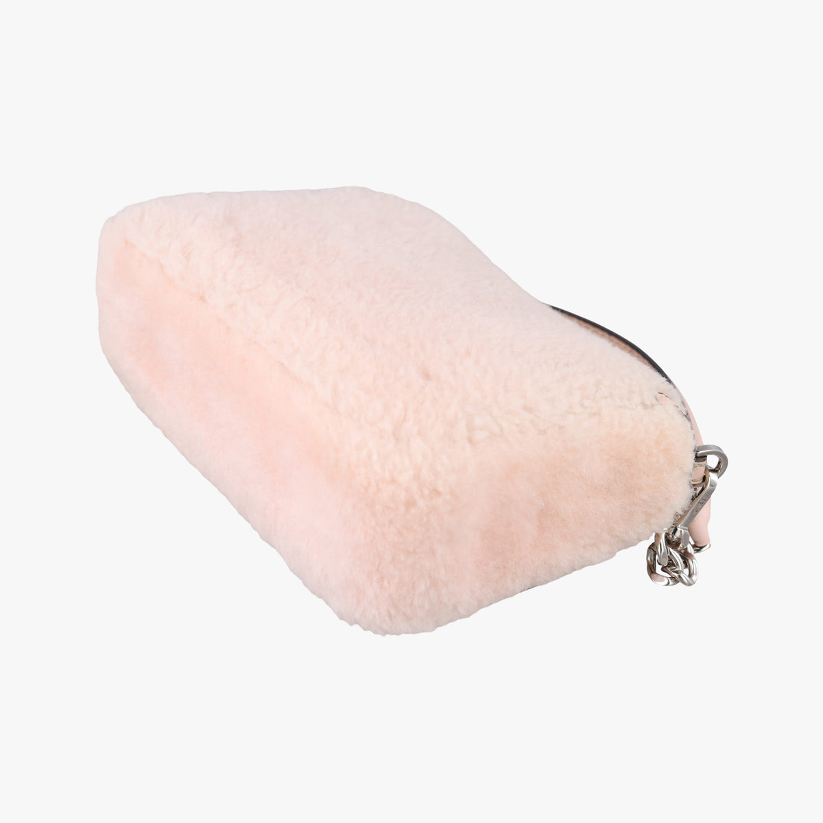 Secondhand Fendi 3 BAGUETTE Pink fur 8BR757 shoulderbag | stylenewstar