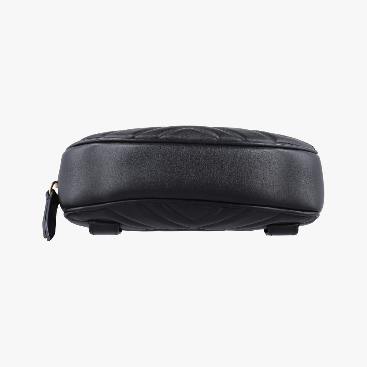 Pre-owned Gucci GG Marmont Black Leather 476434 bum bag/waist bag | stylenewstar