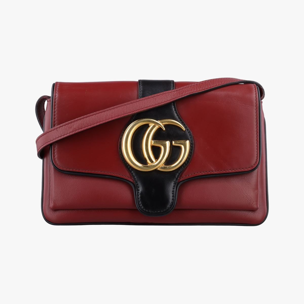 Pre-owned Gucci Arli Red Leather 550129 shoulderbag | stylenewstar