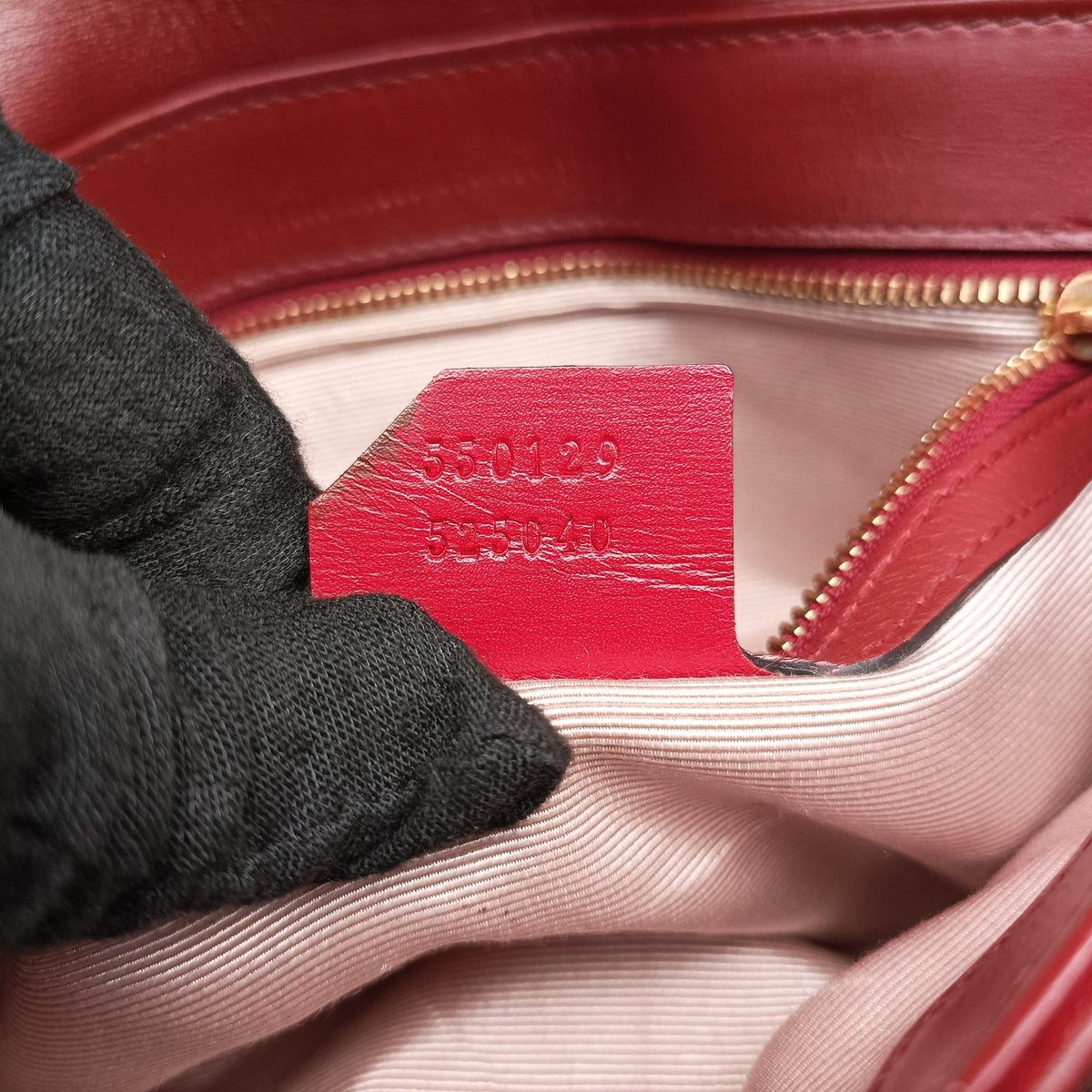 Pre-owned Gucci Arli Red Leather 550129 shoulderbag | stylenewstar