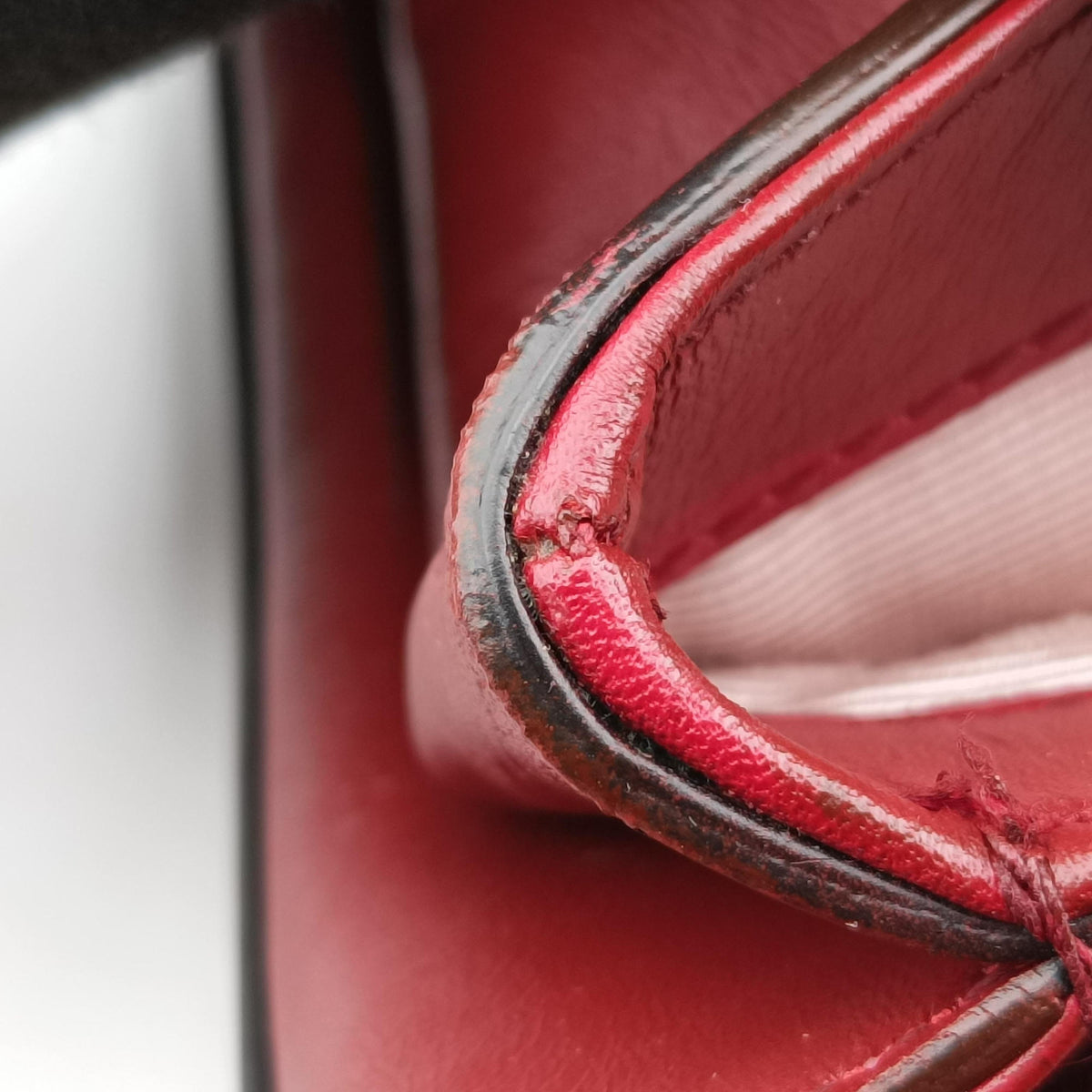 Pre-owned Gucci Arli Red Leather 550129 shoulderbag | stylenewstar