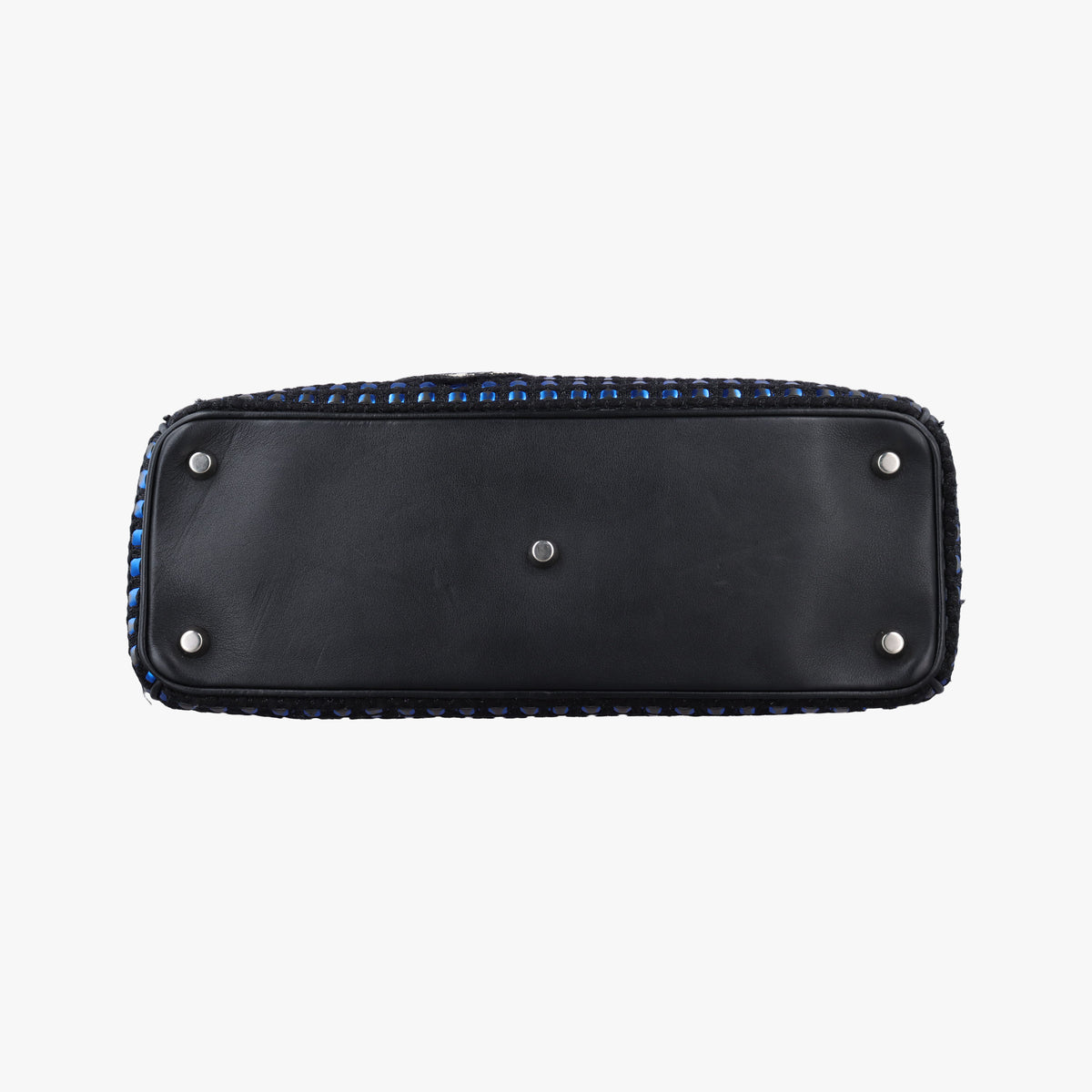 Pre-owned Christian Dior Diorissimo Blue×Multicolour Tweed  shoulderbag | stylenewstar