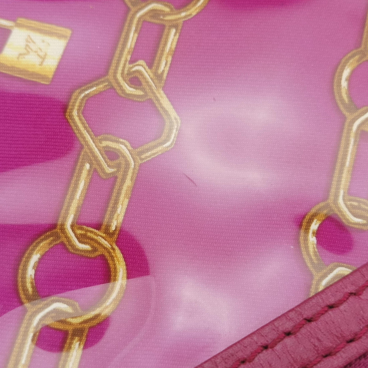 Secondhand Louis Vuitton Charm Pochette Accessoires pink×multicolor leather×vinyl M95160 shoulderbag | stylenewstar